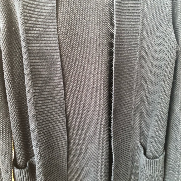 Black Cardigan Sweater - Great for spring/fall - Picture 5 of 6